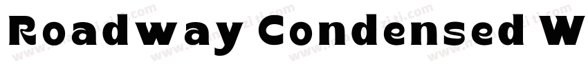 Roadway Condensed W05 Condensed字体转换